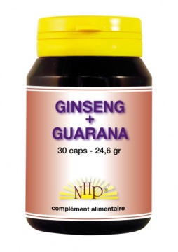 Ginseng + Guarana - 700 mg - 30 Caps - NHP